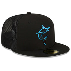 Miami Marlins 2023 Batting Practice 59FIFTY Fitted Hat - Black | New Era