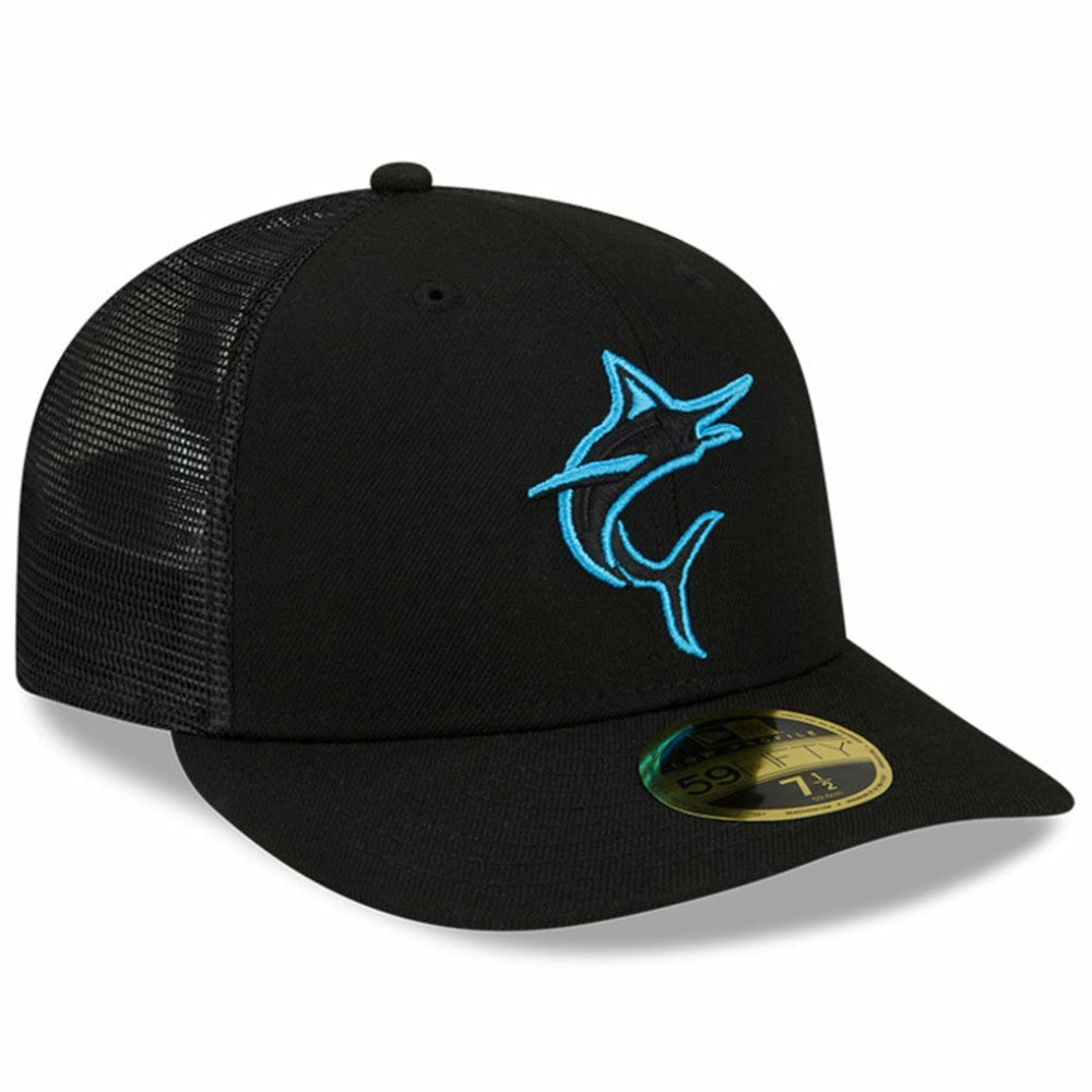 Miami Marlins 2023 Batting Practice 59FIFTY Fitted Hat - Black | New Era