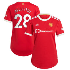 Facundo Pellistri Manchester United Women's 2021/22 Home Replica Player Jersey - Red | Adidas shop