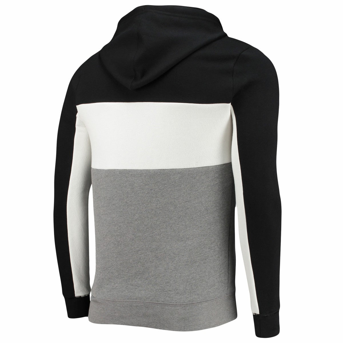 Miami Heat Junk Food Wordmark Colorblock Fleece Pullover Hoodie - Black/White outlet