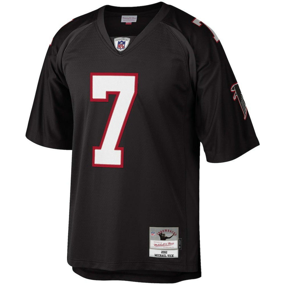 Michael Vick Atlanta Falcons Big & Tall 2002 Retired Player Replica Jersey - Black for sale