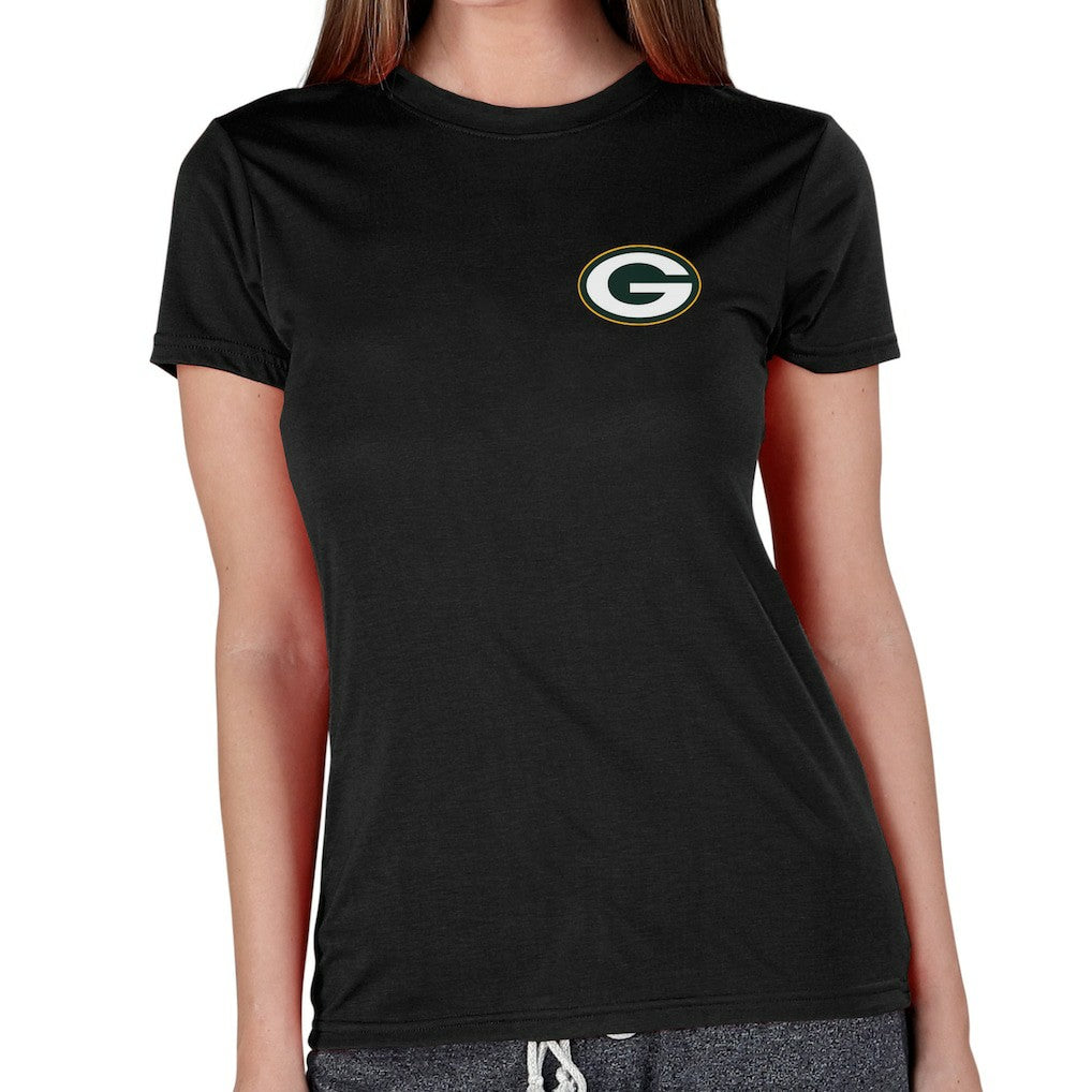Green Bay Packers Concepts Sport Women's Marathon Knit Lounge Top - Black online