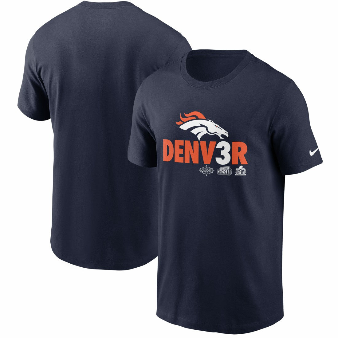Denver Broncos Hometown Collection Denv3r T-Shirt - Navy | Nike outlet