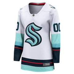 Seattle Kraken Fanatics Women's Away Breakaway Custom Jersey White