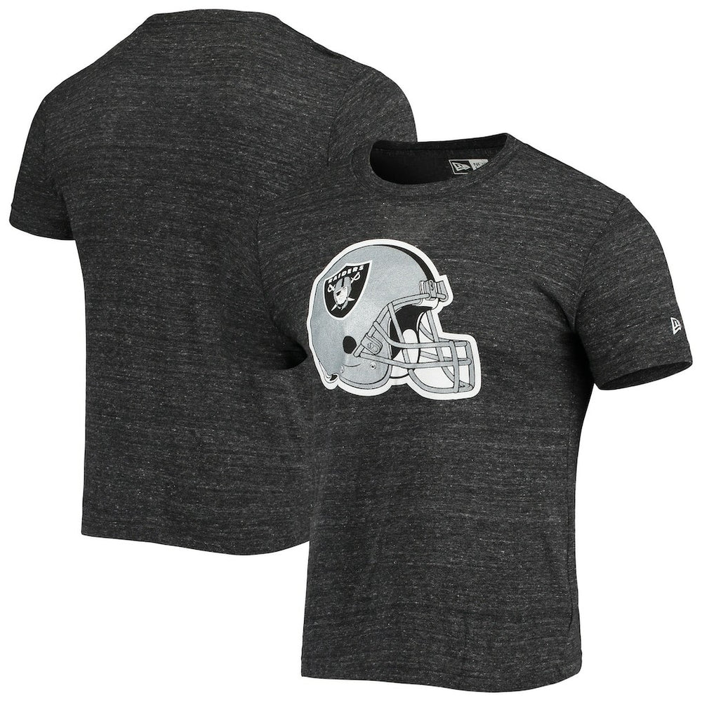 Las Vegas Raiders New Era Helmet Logo Tri-Blend T-Shirt - Black cheap