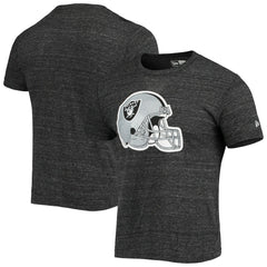 Las Vegas Raiders New Era Helmet Logo Tri-Blend T-Shirt - Black cheap