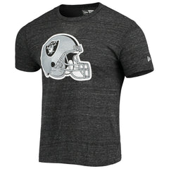 Las Vegas Raiders New Era Helmet Logo Tri-Blend T-Shirt - Black cheap