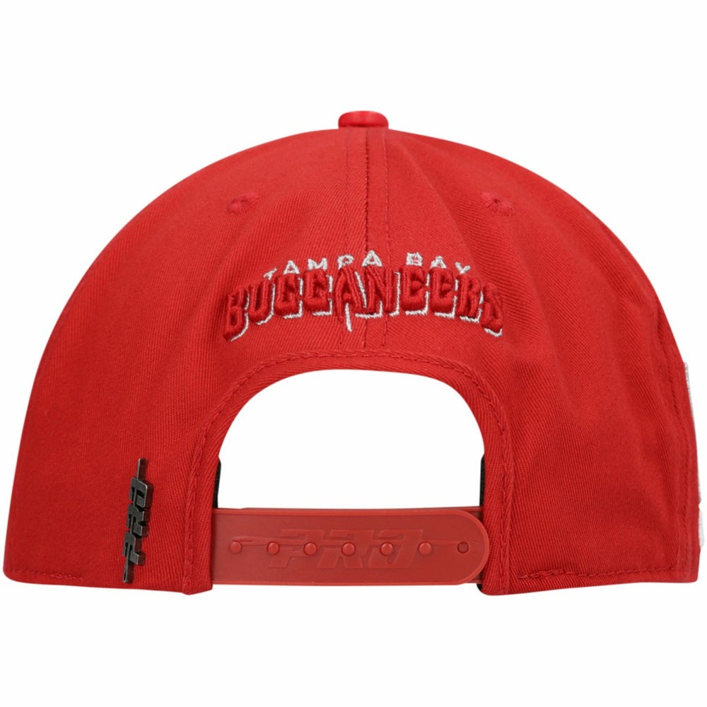 Tampa Bay Buccaneers Pro Standard LV Super Bowl Champions Script Wordmark Snapback Hat - Red discount