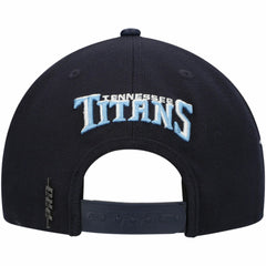Tennessee Titans Pro Standard Script Wordmark Snapback Hat - Navy sale
