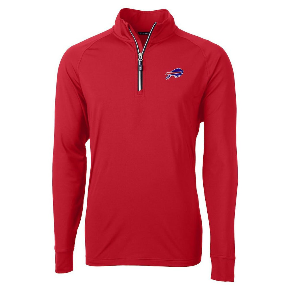 Buffalo Bills Cutter & Buck Adapt Eco Knit Quarter-Zip Pullover Jacket - Red outlet