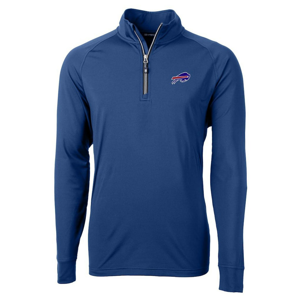 Buffalo Bills Cutter & Buck Adapt Eco Knit Quarter-Zip Pullover Jacket - Royal outlet