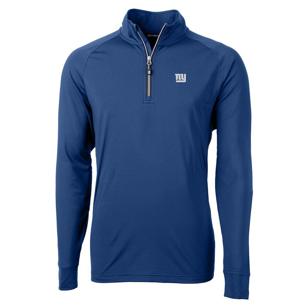 New York Giants Cutter & Buck Adapt Eco Knit Quarter-Zip Pullover Jacket - Royal online