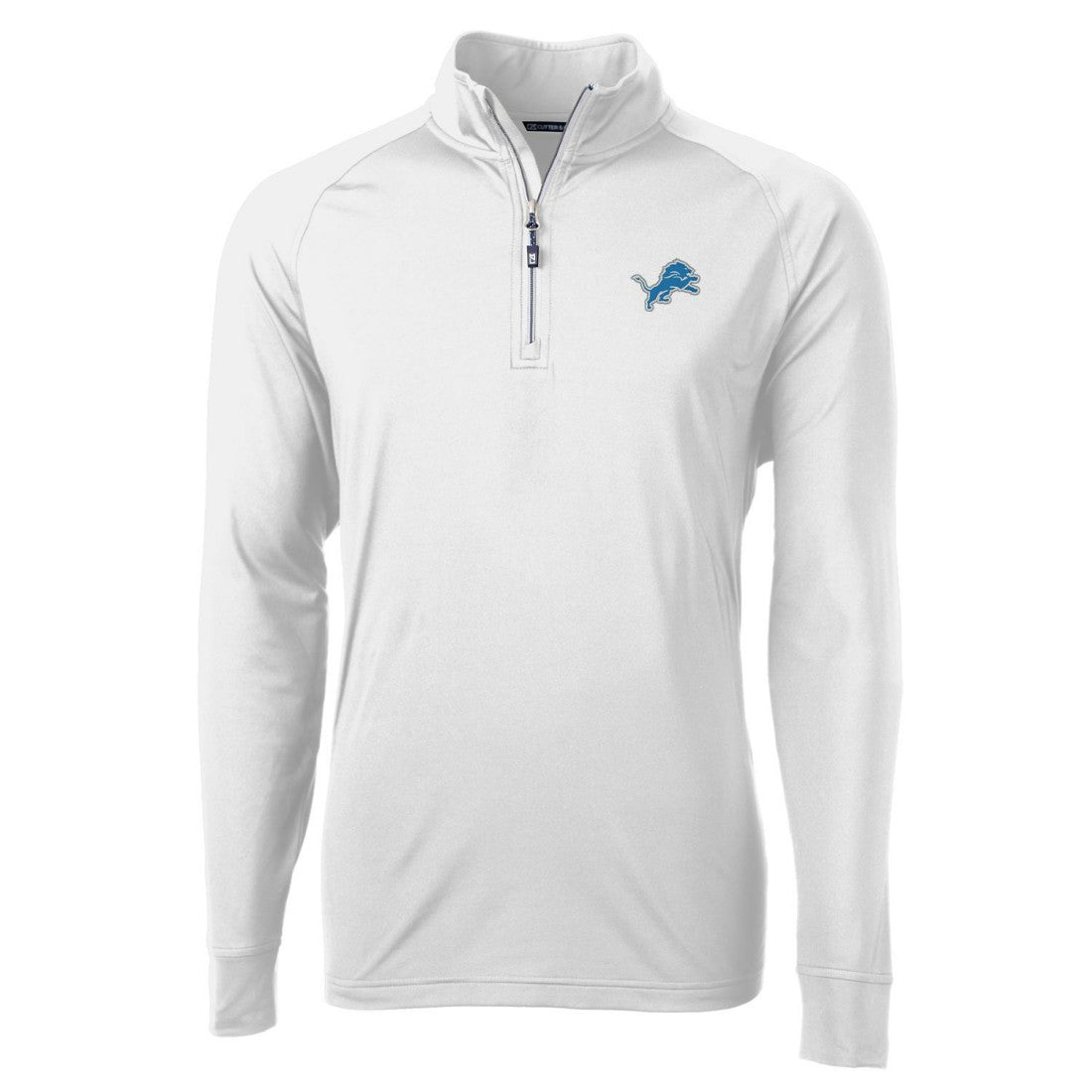 Detroit Lions Cutter & Buck Adapt Eco Knit Quarter-Zip Pullover Jacket - White discount