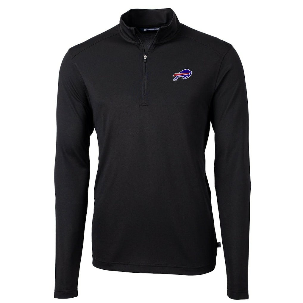Buffalo Bills Cutter & Buck Virtue Eco Pique Recycled Quarter-Zip Pullover Jacket - Black online