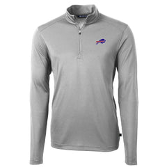 Buffalo Bills Cutter & Buck Virtue Eco Pique Recycled Quarter-Zip Pullover Jacket - Gray sale
