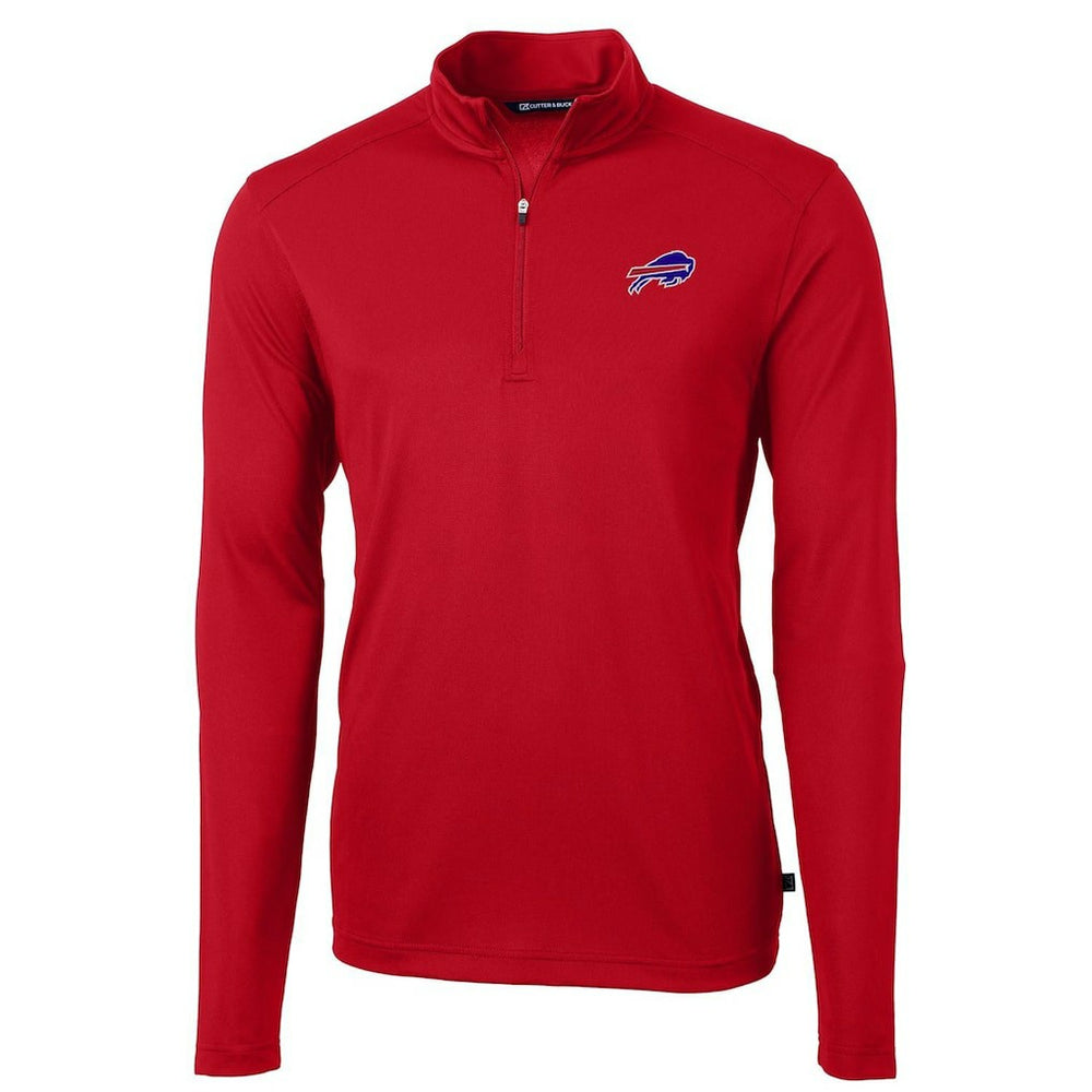 Buffalo Bills Cutter & Buck Virtue Eco Pique Recycled Quarter-Zip Pullover Jacket - Red online