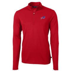 Buffalo Bills Cutter & Buck Virtue Eco Pique Recycled Quarter-Zip Pullover Jacket - Red online