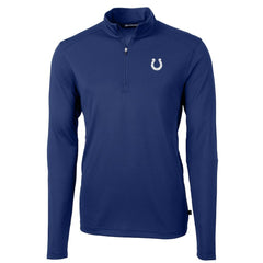 Indianapolis Colts Cutter & Buck Virtue Eco Pique Recycled Quarter-Zip Pullover Jacket - Royal sale