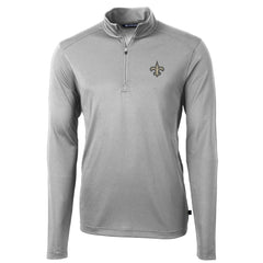 New Orleans Saints Cutter & Buck Virtue Eco Pique Recycled Quarter-Zip Pullover Jacket - Gray outlet