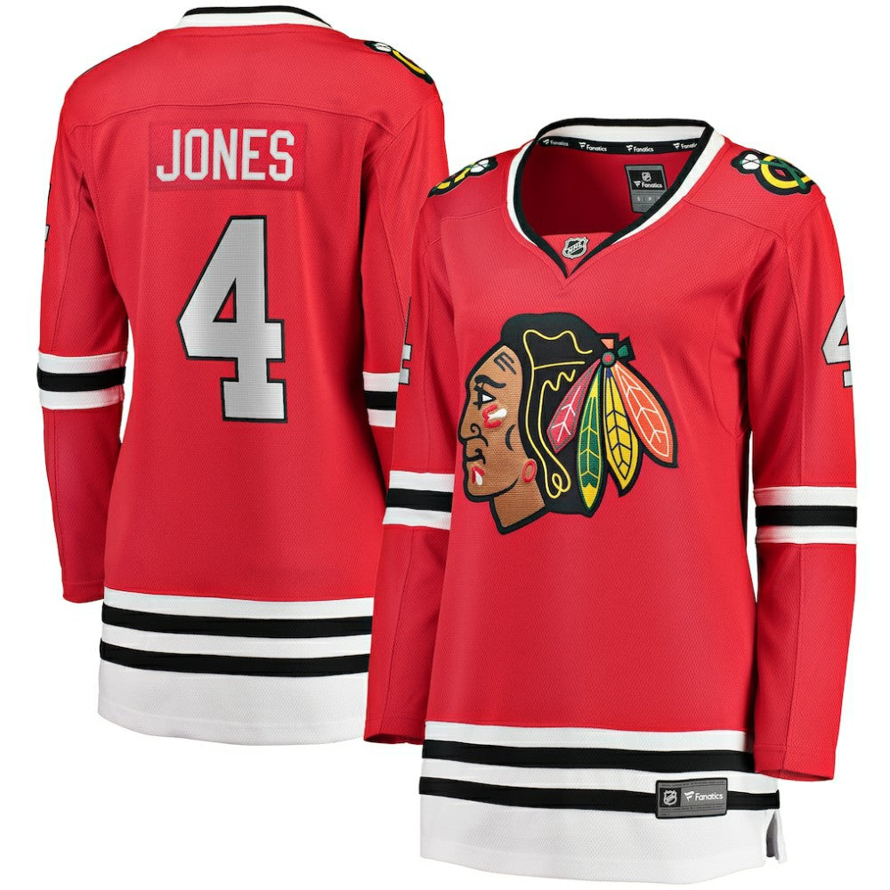 Seth Jones Chicago Blackhawks Fanatics Women's Home Breakaway Player Jersey Red