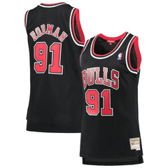 Dennis Rodman Chicago Bulls Women's Hardwood Classics Swingman Jersey sale - Black | Mitchell & Ness outlet