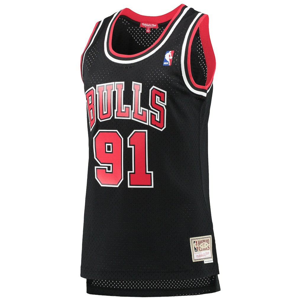 Dennis Rodman Chicago Bulls Women's Hardwood Classics Swingman Jersey sale - Black | Mitchell & Ness outlet