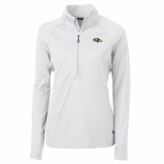 Baltimore Ravens Cutter & Buck Women's Adapt Eco Knit Half-Zip Pullover Jacket - White sale
