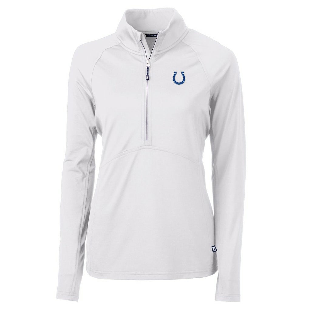 Indianapolis Colts Cutter & Buck Women's Adapt Eco Knit Half-Zip Pullover Jacket - White online