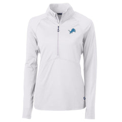 Detroit Lions Cutter & Buck Women's Adapt Eco Knit Half-Zip Pullover Jacket - White discount