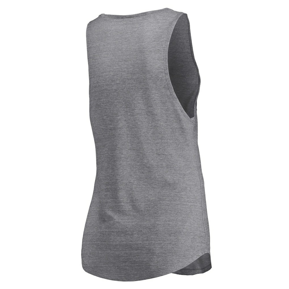Dallas Mavericks Women's Quality Time Open Scoop Neck Tri-Blend Tank Top sale - Heathered Gray | Fanatics sale