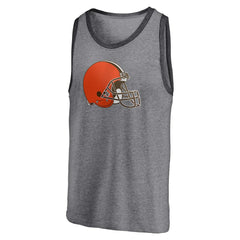 Cleveland Browns Famous Tri-Blend Tank Top - Heathered Gray/Heathered Charcoal discount