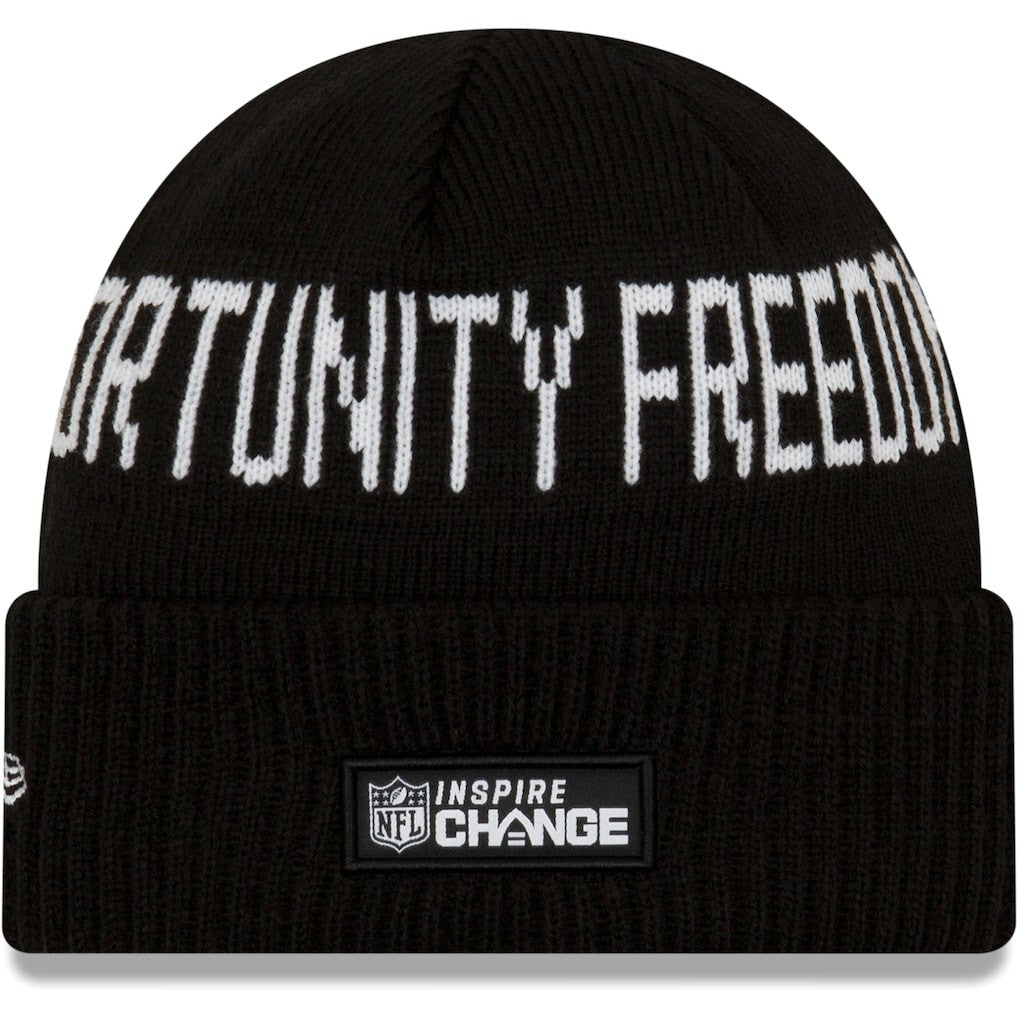 Cleveland Browns New Era Team Social Justice Cuffed Knit Hat - Black on sale