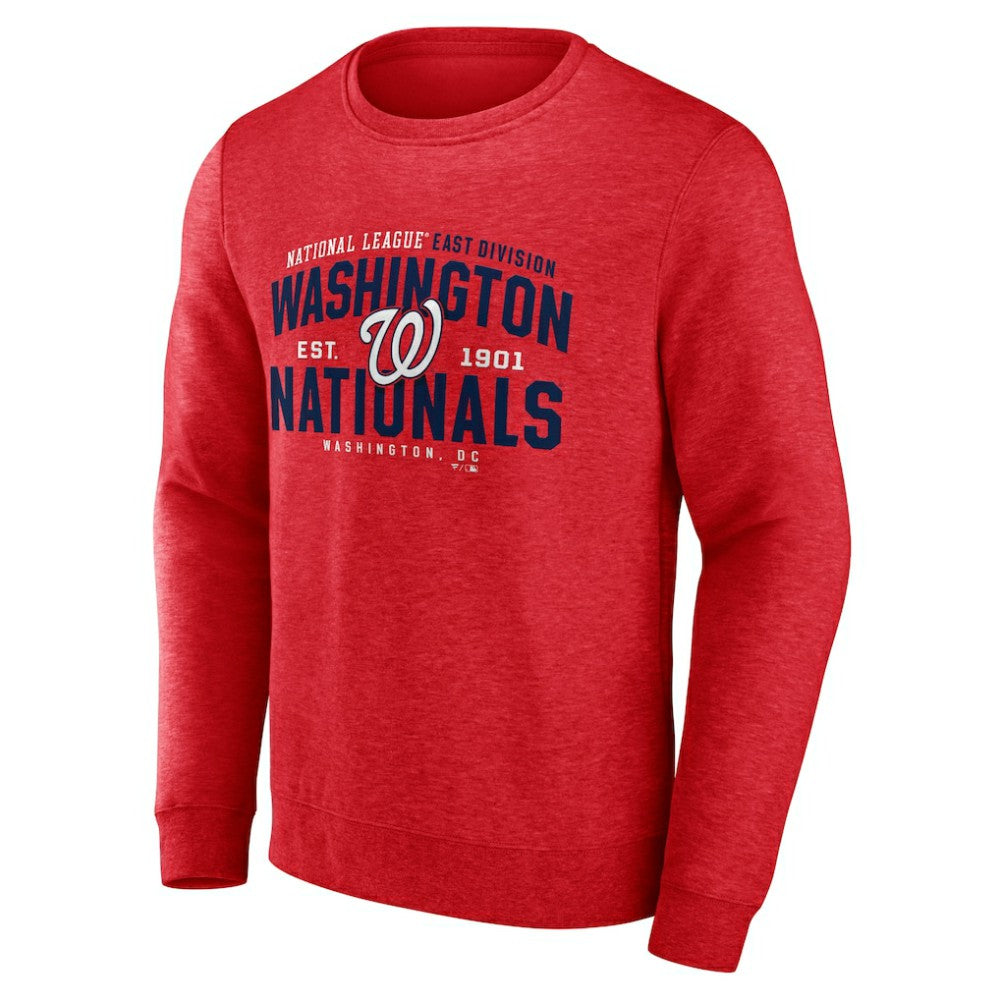 Washington Nationals Classic Move Pullover Sweatshirt - Heathered Red