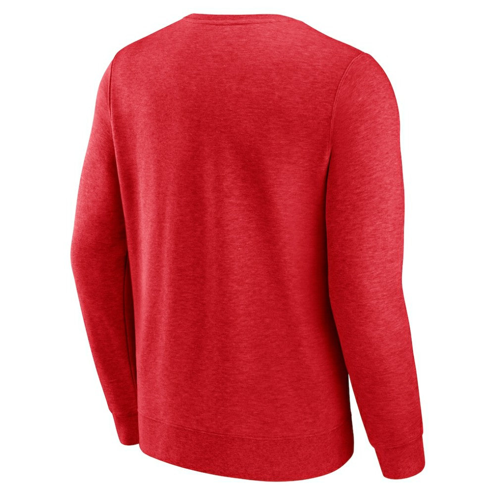 Washington Nationals Classic Move Pullover Sweatshirt - Heathered Red