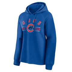 Chicago Cubs Women's Perfect Play Raglan Pullover Hoodie - Royal