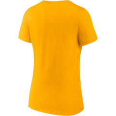 Nashville Predators Fanatics Women's 2-Pack V-Neck T-Shirt Set Gold/Heathered Gray