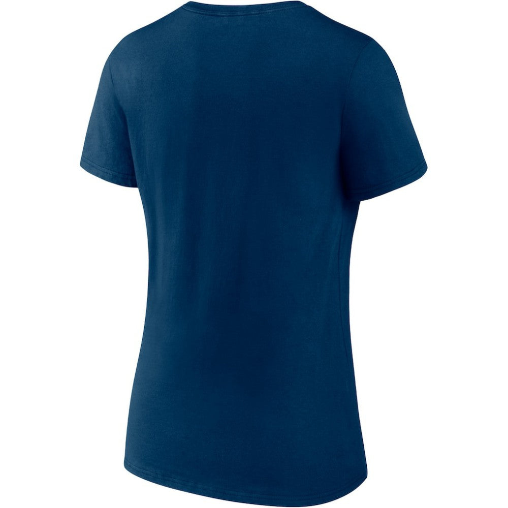 Seattle Kraken Fanatics Women's Parent 2-Pack V-Neck T-Shirt Set Deep Sea Blue/Gray
