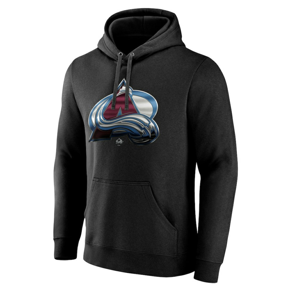Colorado Avalanche Personalized Midnight Mascot Logo Pullover Hoodie Black