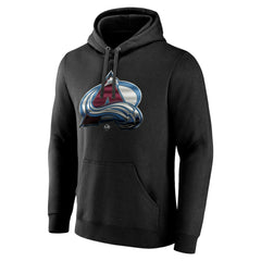 Colorado Avalanche Personalized Midnight Mascot Logo Pullover Hoodie Black
