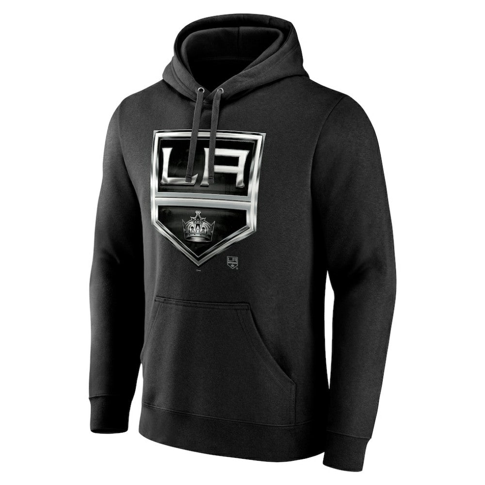 Los Angeles Kings Personalized Midnight Mascot Logo Pullover Hoodie Black