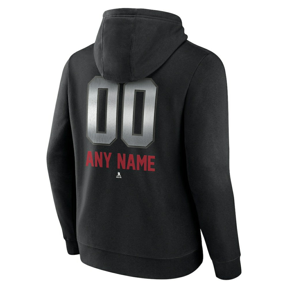 Montreal Canadiens Personalized Midnight Mascot Logo Pullover Hoodie Black