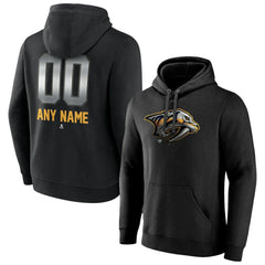 Nashville Predators Personalized Midnight Mascot Logo Pullover Hoodie Black