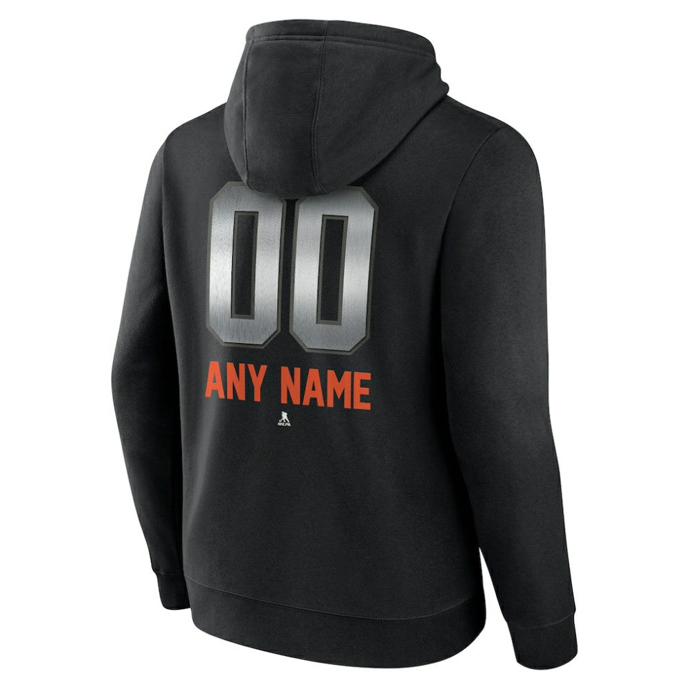 New York Islanders Personalized Midnight Mascot Logo Pullover Hoodie Black