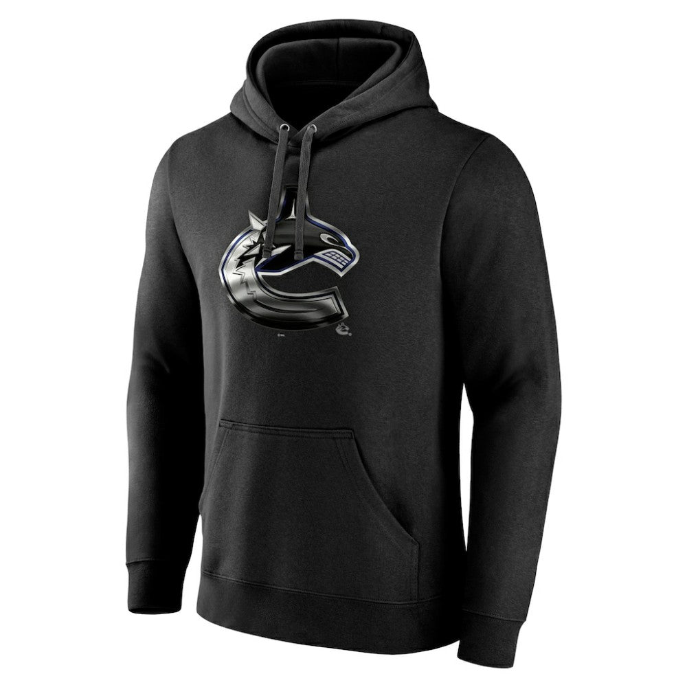 Vancouver Canucks Personalized Midnight Mascot Logo Pullover Hoodie Black
