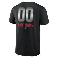 Carolina Hurricanes Personalized Midnight Mascot Logo T-Shirt Black
