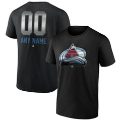 Colorado Avalanche Personalized Midnight Mascot Logo T-Shirt Black
