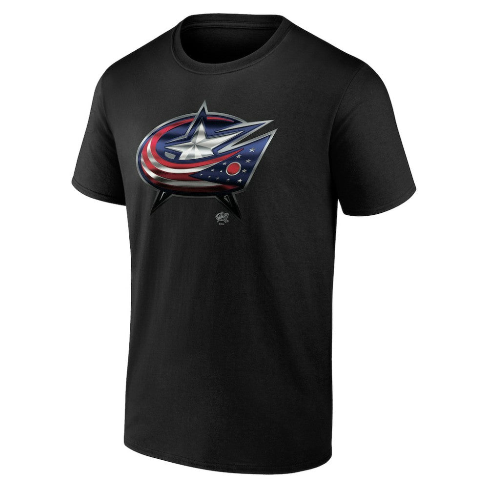 Columbus Blue Jackets Personalized Midnight Mascot Logo T-Shirt Black