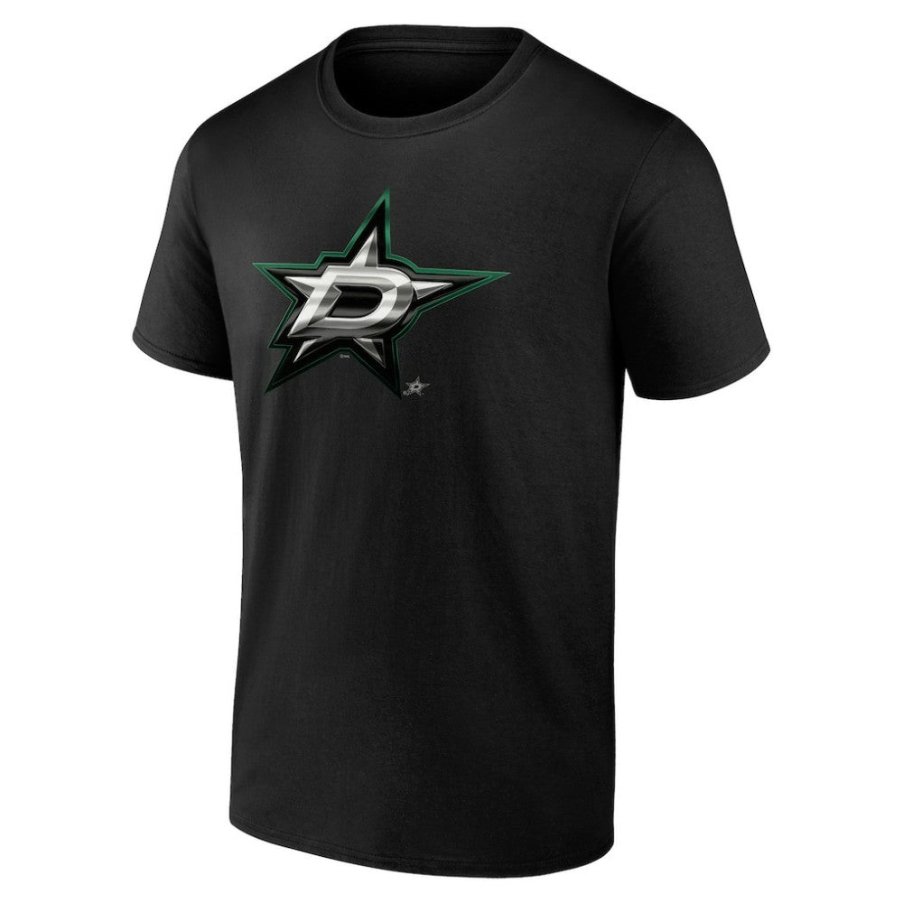 Dallas Stars Personalized Midnight Mascot Logo T-Shirt Black