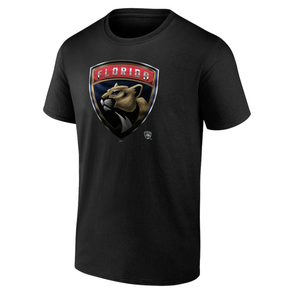 Florida Panthers Personalized Midnight Mascot Logo T-Shirt Black