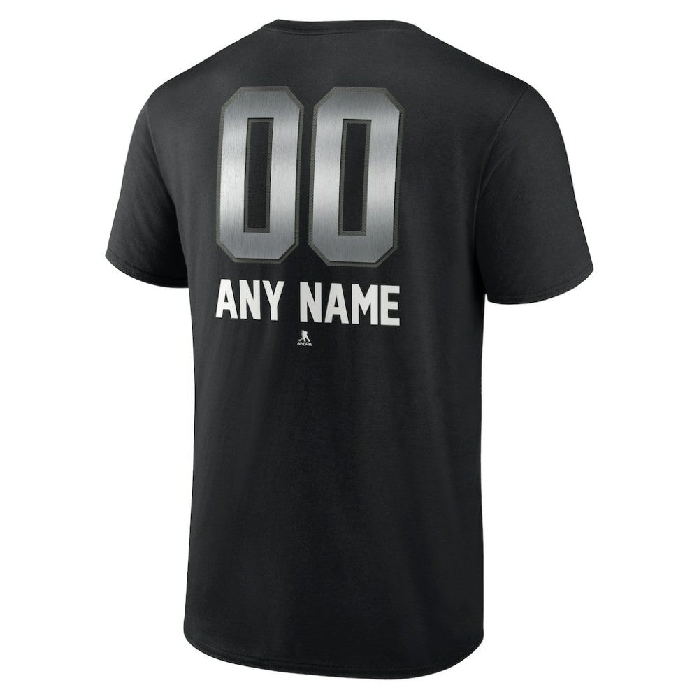 Tampa Bay Lightning Personalized Midnight Mascot Logo T-Shirt Black